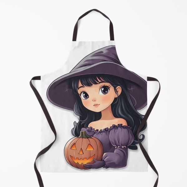 Item preview, Adorable Witch with Pumpkins  designed and sold by Creet-Design.