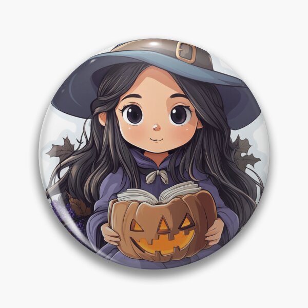 Item preview, Adorable Witch with Pumpkins book designed and sold by Creet-Design.