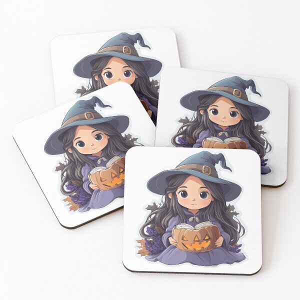 Item preview, Adorable Witch with Pumpkins book designed and sold by Creet-Design.