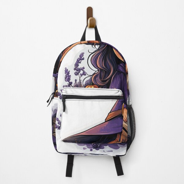 Item preview, adorable illustration of a young witch in a magical setting designed and sold by Creet-Design.
