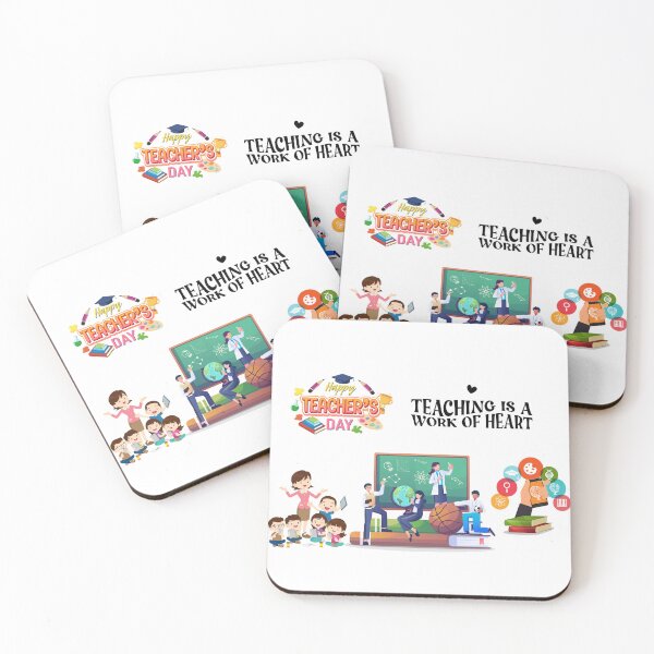 Item preview, Happy Teacher's Day ,Teaching is a work of heart designed and sold by Xylersie.