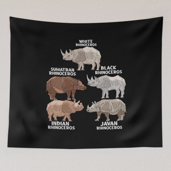 Item preview, Javan Rhinoceros Species Rhinos Lover Kids Rhino designed and sold by DSWShirts.
