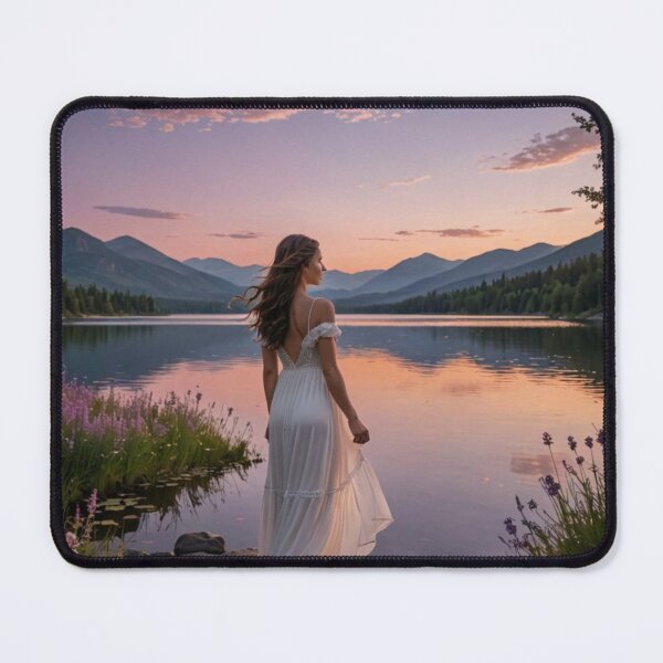 Item preview, Lily sunset near a lake design  designed and sold by Pain02.