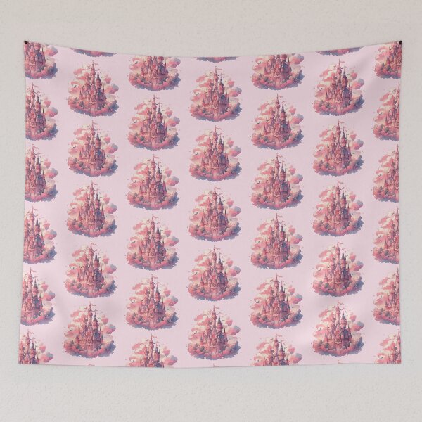 Item preview, Magical dreamy castle in the clouds designed and sold by WoollenLlama.