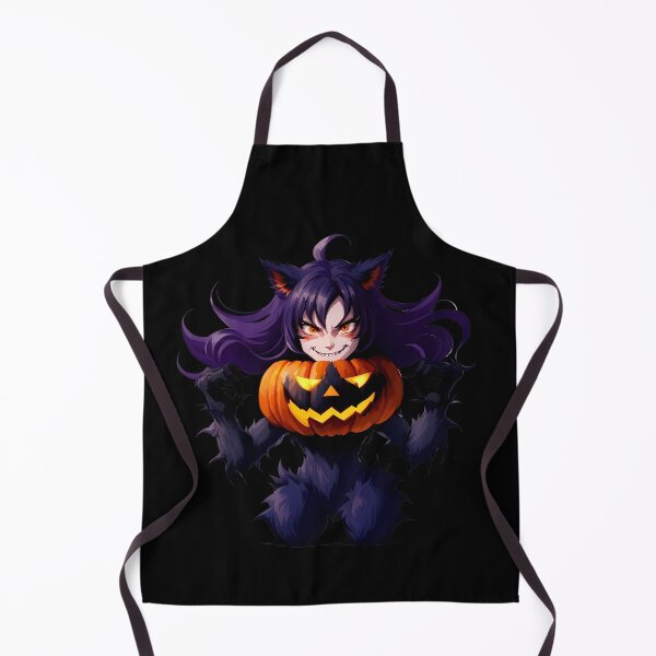 Item preview, Pumpkin Fighter: Chibi Werewolf with a Spooky Smile designed and sold by WitMeme.