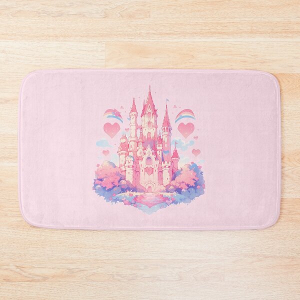 Item preview, Magical dreamy pink castle in the clouds designed and sold by WoollenLlama.