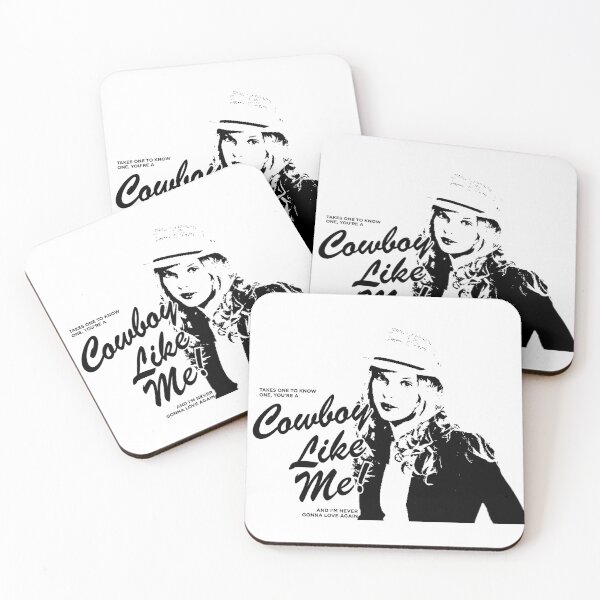 Item preview, cowboy like me taylor swift lyrics in white designed and sold by bua ✦.