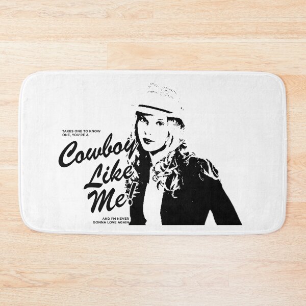 Item preview, cowboy like me taylor swift lyrics in white designed and sold by bua ✦.