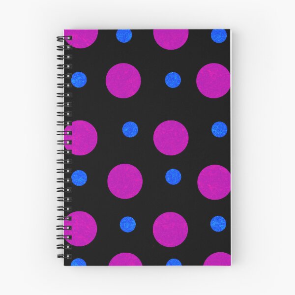 Item preview, PATTERN 018- PINK AND BLUE POLKA DOT - Gift items and personal use / Polka Dot, Pink, Black,  Blue, Pattern, Balls, Abstract, Spheres,  Art designed and sold by LumDesignArt.