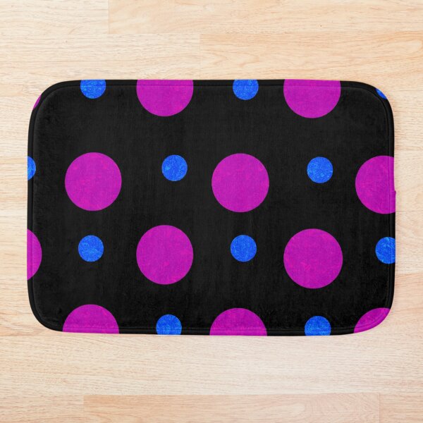 Artikelvorschau, MUSTER 018 - ROSA UND BLAU POLKA DOT - Geschenkartikel und persönliche Nutzung / Polka Dot, Rosa, Schwarz, Blau, Muster, Bälle, Abstrakt, Kugeln, Kunst entworfen und verkauft von LumDesignArt.