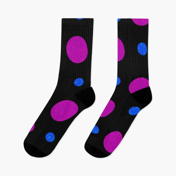 Item preview, PATTERN 018- PINK AND BLUE POLKA DOT - Gift items and personal use / Polka Dot, Pink, Black,  Blue, Pattern, Balls, Abstract, Spheres,  Art designed and sold by LumDesignArt.