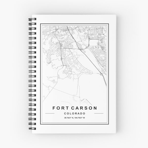 Item preview, Fort Carson City Map designed and sold by SHAMPAIN-ART-CO.