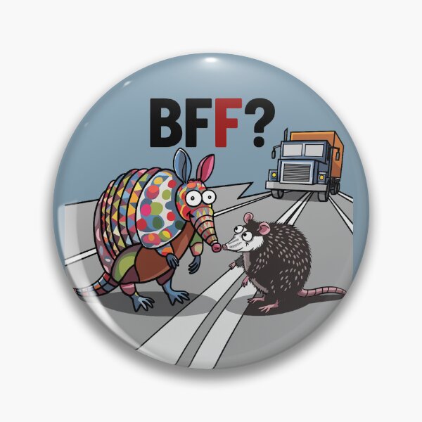 Item preview, Funny Armadillo and Possum Friends Satire designed and sold by Nature's Fancy.