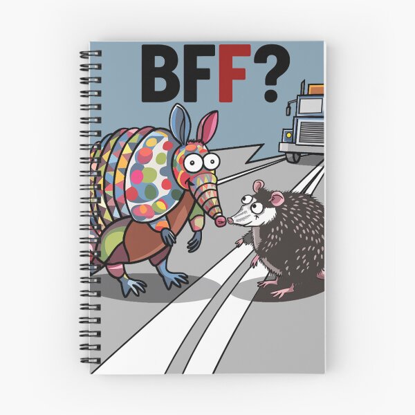 Item preview, Funny Armadillo and Possum Friends Satire designed and sold by Nature's Fancy.