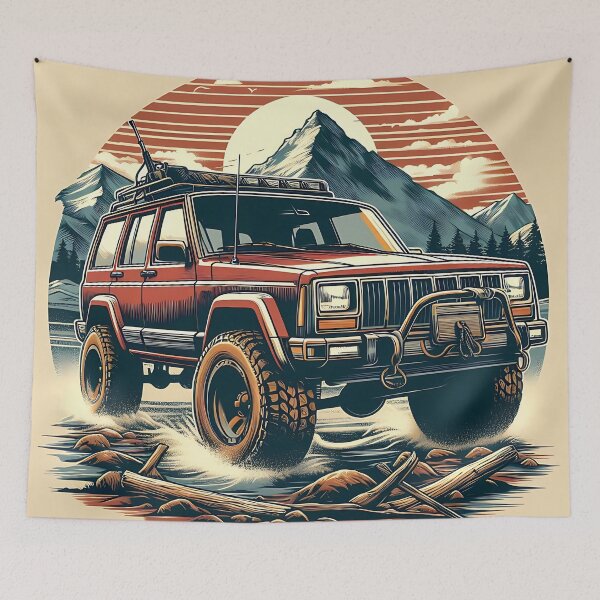 Item preview, Cherokee XJ 4x4 USA offroad Vintage old school vehicle  designed and sold by Off-Road-Zone.