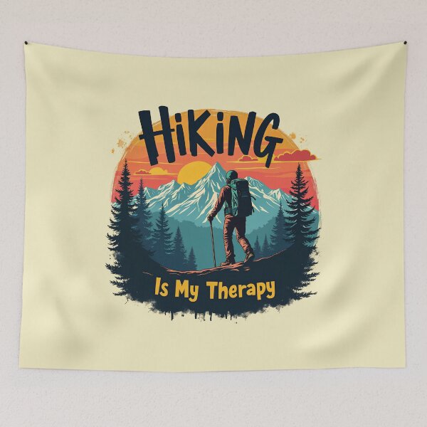 Item preview, Embrace the Serenity of Nature with Every Step HIKING Is My Therapy designed and sold by limos.