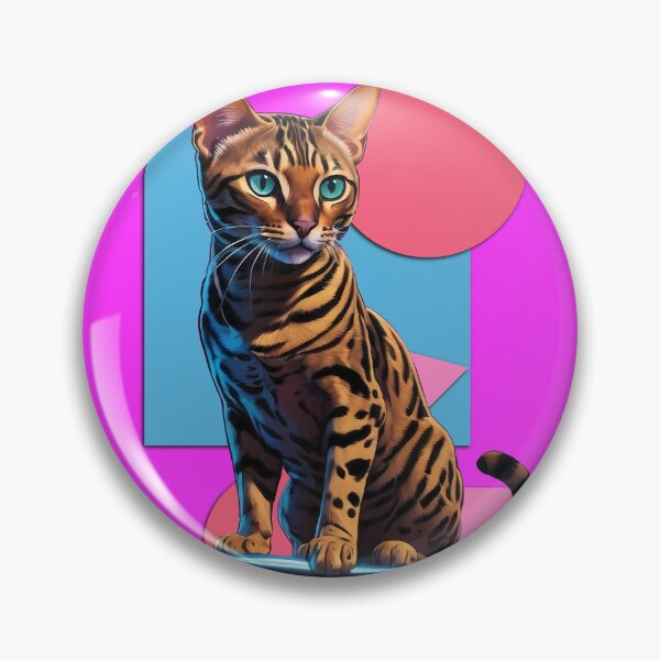 Item preview, Cyber Cat: Bengal on the Move designed and sold by purrfect pattern.