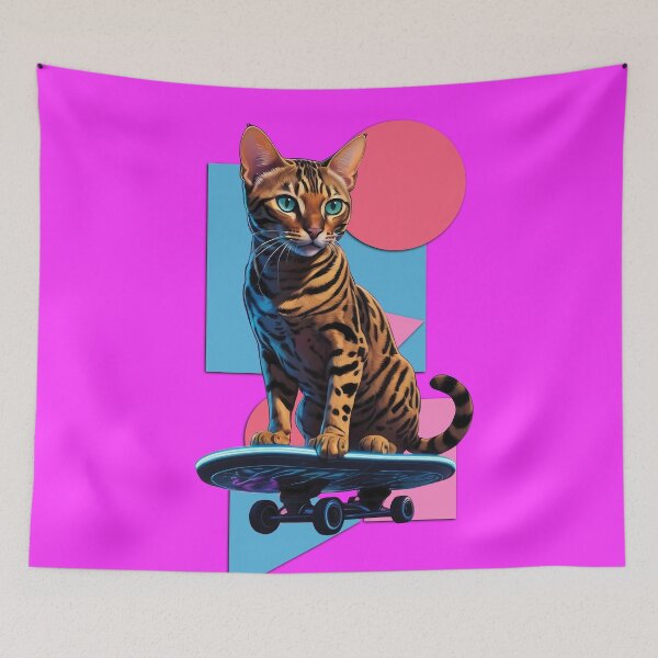 Item preview, Cyber Cat: Bengal on the Move designed and sold by purrfect pattern.