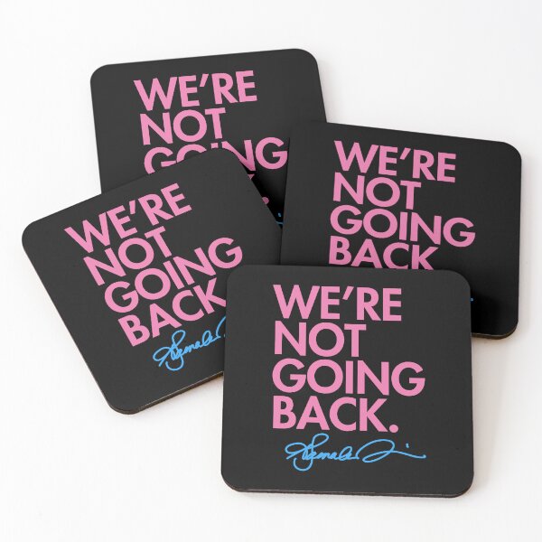 Item preview, WE'RE NOT GOING BACK - KAMALA - trans pride edition 1.0 designed and sold by Thelittlelord.