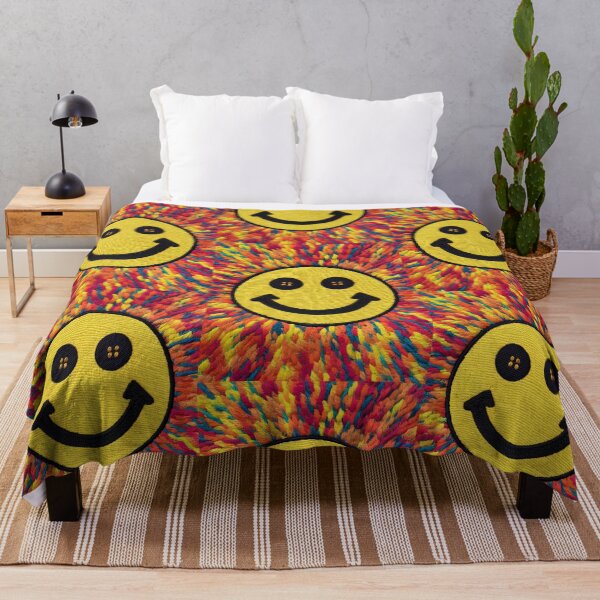 Item preview, "Acid House Smiley Face Embroidered T-Shirt - Iconic Rave Culture Design" designed and sold by paulo silveira.