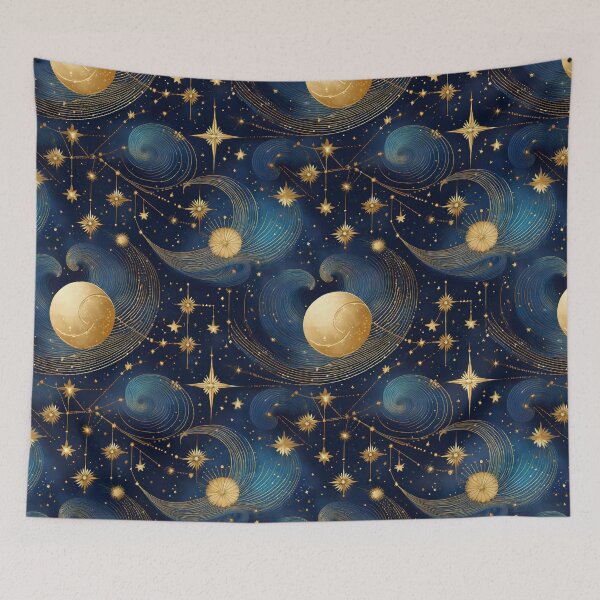 Item preview, Night Cosmic Design – Mystical and Starry Skies designed and sold by Inkbourne Studio.