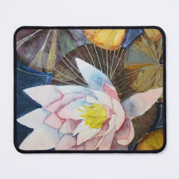 Item preview, Pink watercolour waterlily painting. designed and sold by esvb.