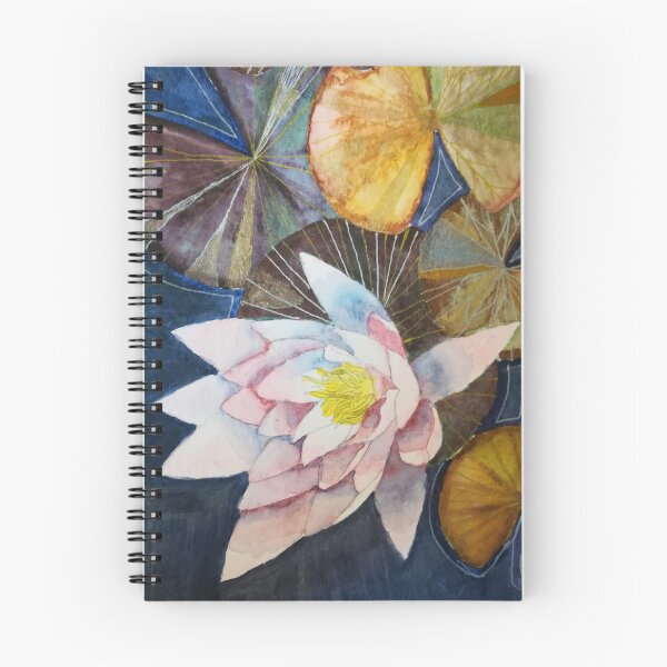 Artikelvorschau, Rosa Seerosen-Aquarell-Malerei. entworfen und verkauft von esvb.