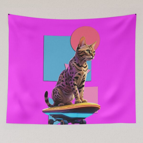 Item preview, Cyber Cat: Bengal on the Move #1 designed and sold by purrfect pattern.