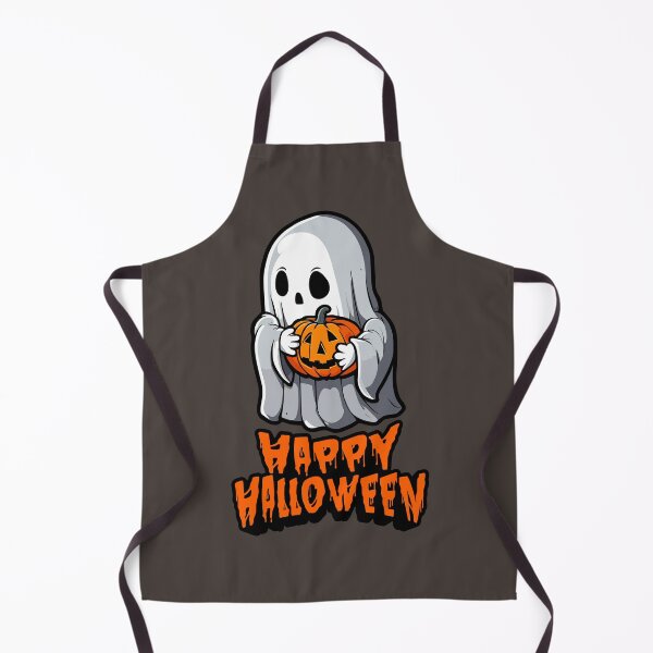 Item preview, Happy Halloween Ghost with Pumpkin designed and sold by AymyCouture.
