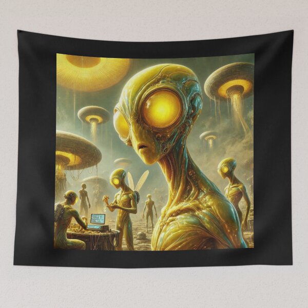 Item preview, alien landscape designed and sold by TEEJAMBOREE.