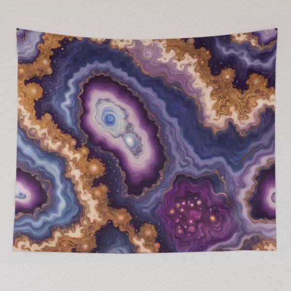 Item preview, Purple Cosmic Geode Swirl designed and sold by BirdsnStuff.