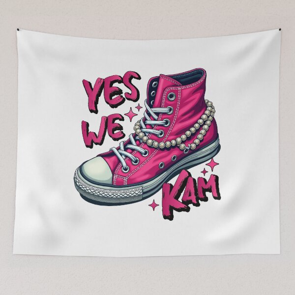Item preview, Yes We Kam Chucks and Pearls Harris for President designed and sold by HauntandStick99.