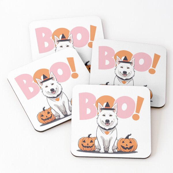Item preview,  Boo: White Swiss Shepherd in Halloween Costume designed and sold by GoodyPaws.