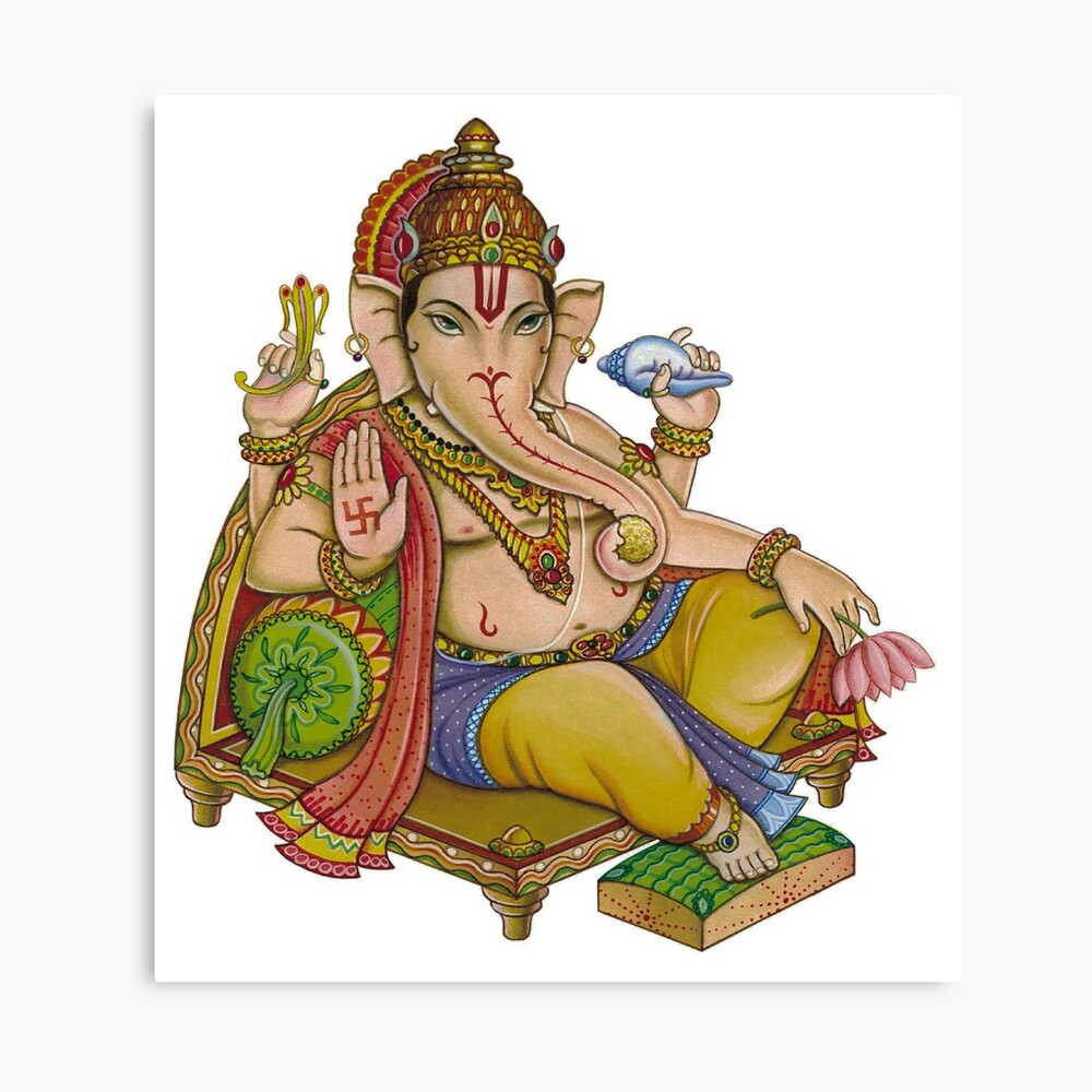 Ganesh Hindu Gott Ich Lord Ganesha Ich Gott Elefant Wand Kunst Aufkleber Drucke Fotodruck Von Tanabe Redbubble