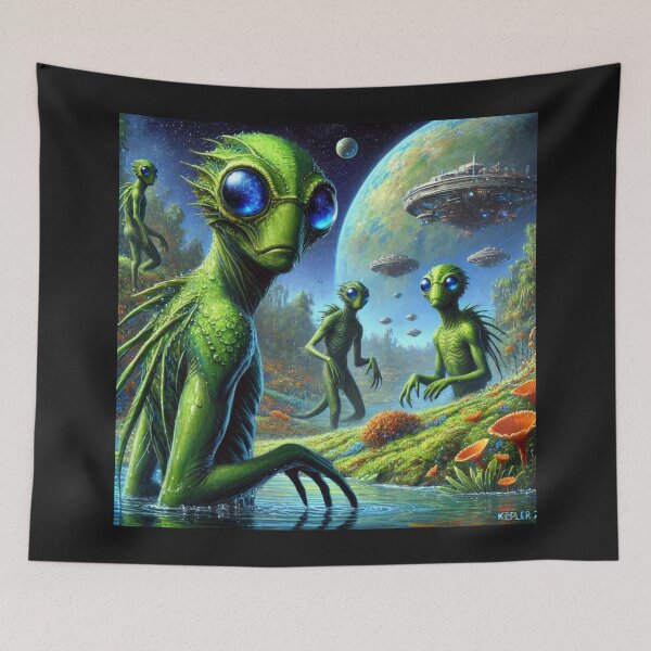 Item preview, alien landscape designed and sold by TEEJAMBOREE.