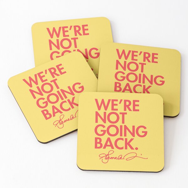 Item preview, WE'RE NOT GOING BACK - KAMALA (Orange signature) 2.0 designed and sold by Thelittlelord.