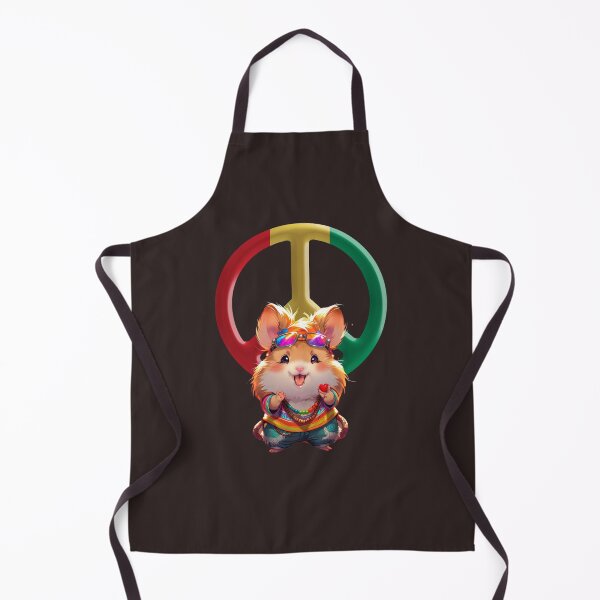 Item preview, Peace hamster meme hippie style designed and sold by La Loca.