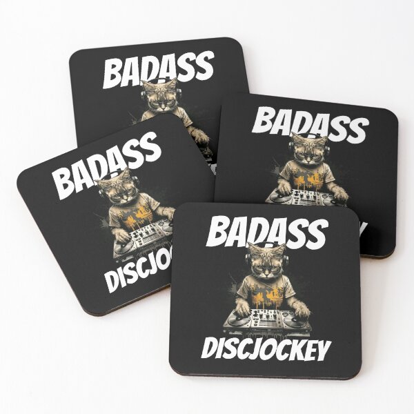 Item preview, Cool cat as a disc jockey - nice DJ design. designed and sold by ReneMM.