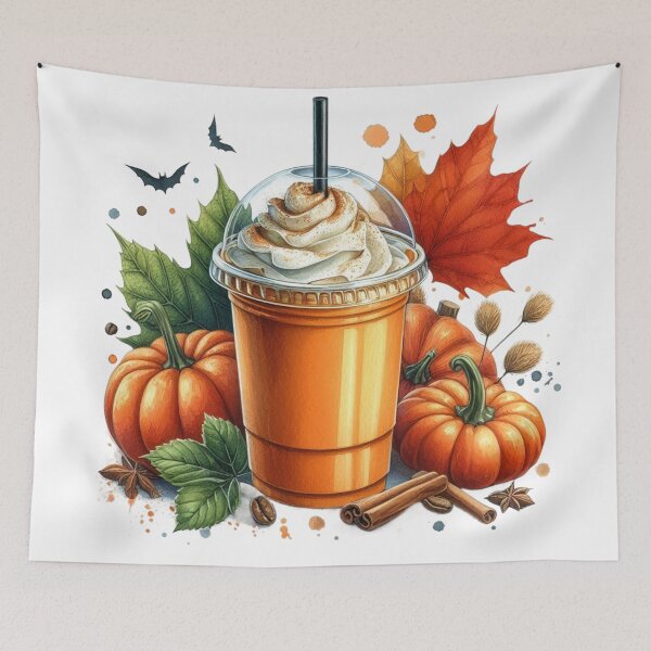 Item preview, Pumpkin,Autumn,Fall Vibes,Sunflowers,Coffee designed and sold by deniz kaya.