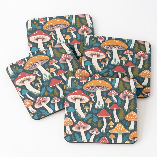 Item preview, Vibrant Mushrooms designed and sold by DrawnByDavid.