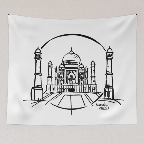 Artikelvorschau, prächtige Moschee Taj Mahal - Indien entworfen und verkauft von Aurealis.