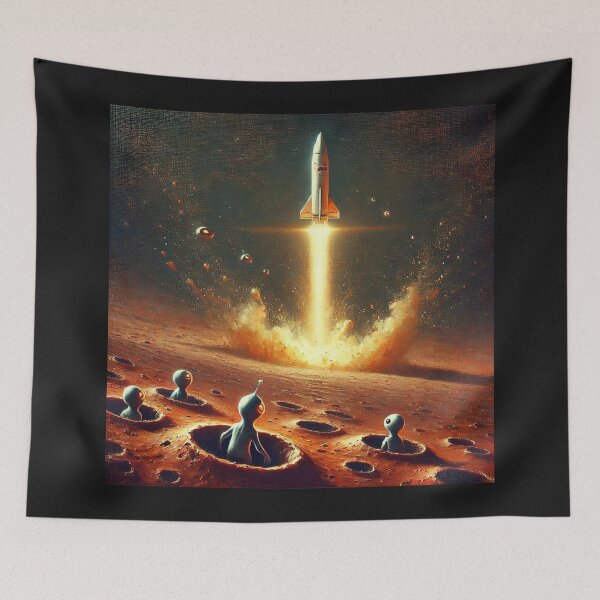 Item preview, alien landscape designed and sold by TEEJAMBOREE.