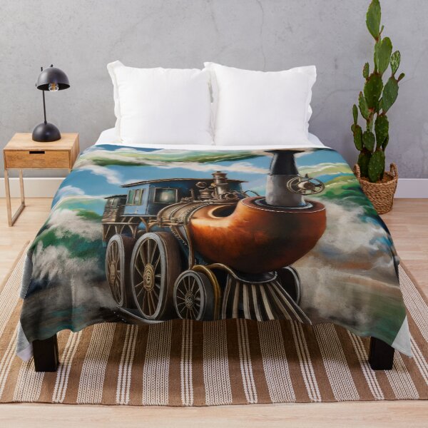 Item preview, Steam locomotive in the clouds. designed and sold by MyHappyArtShop.