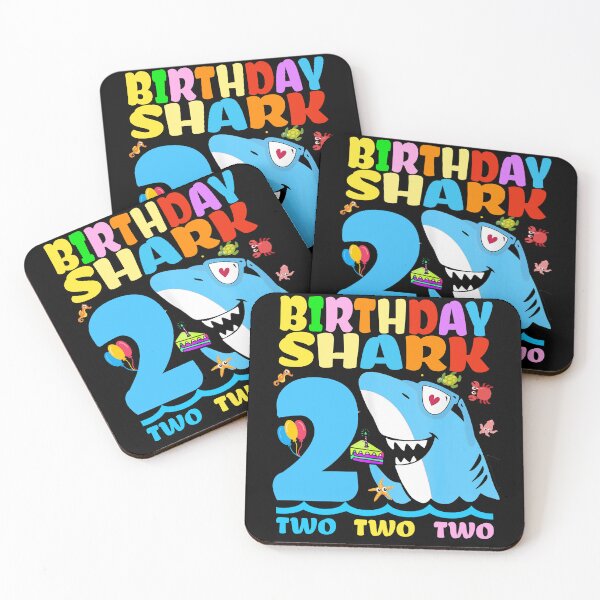 Item preview, 2nd shark Birthday, 2 year Birthday / 2nd anniversary fishing  designed and sold by BASKF.