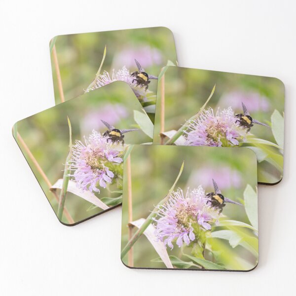 Item preview, Bumblebee on bergamot flower designed and sold by KRFNatureGifts.