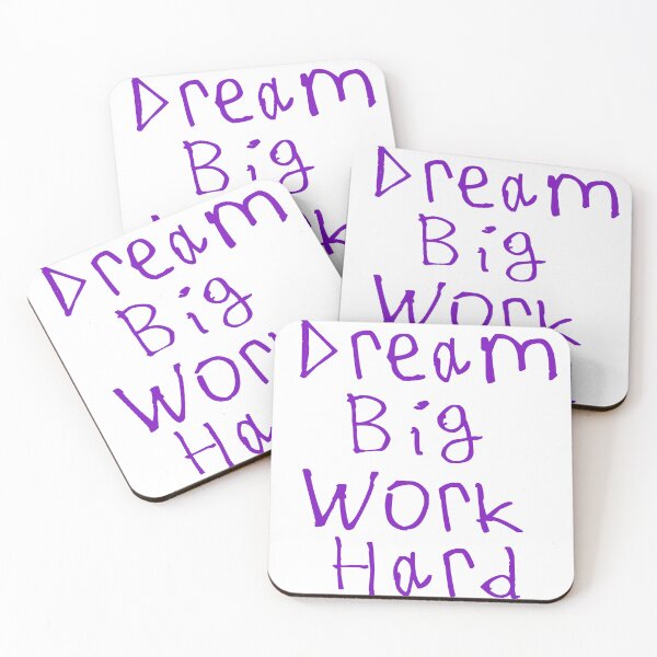 Item preview, Dream Big, Work Hard designed and sold by kinpirks.