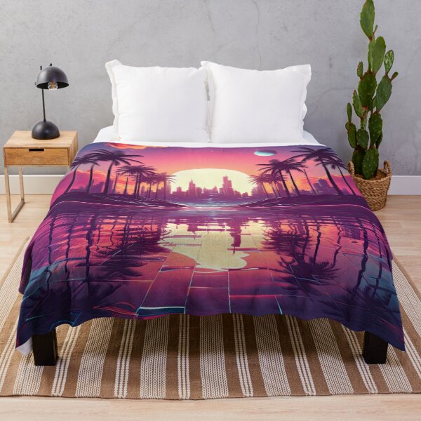 Item preview, Synthwave dreamscape - 80s vaporwave aesthetic designed and sold by AeonAcademy.