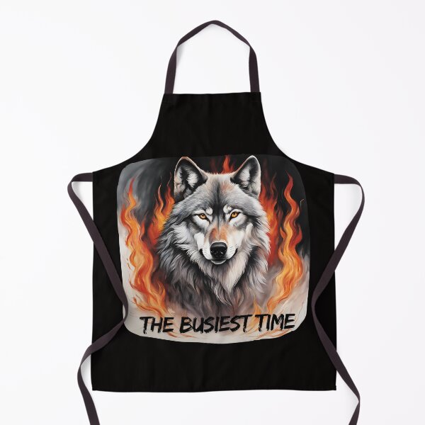 Item preview, The busiest time wolf fire designed and sold by Design_Your_Day.