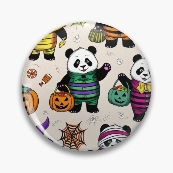 Item preview, Pandas with Haloween Theme  designed and sold by IoneShopDesign.
