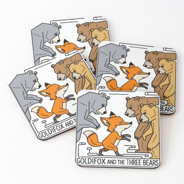 Item preview, Funny Goldifox and the Three Bears Fairy Tale Satire designed and sold by Nature's Fancy.